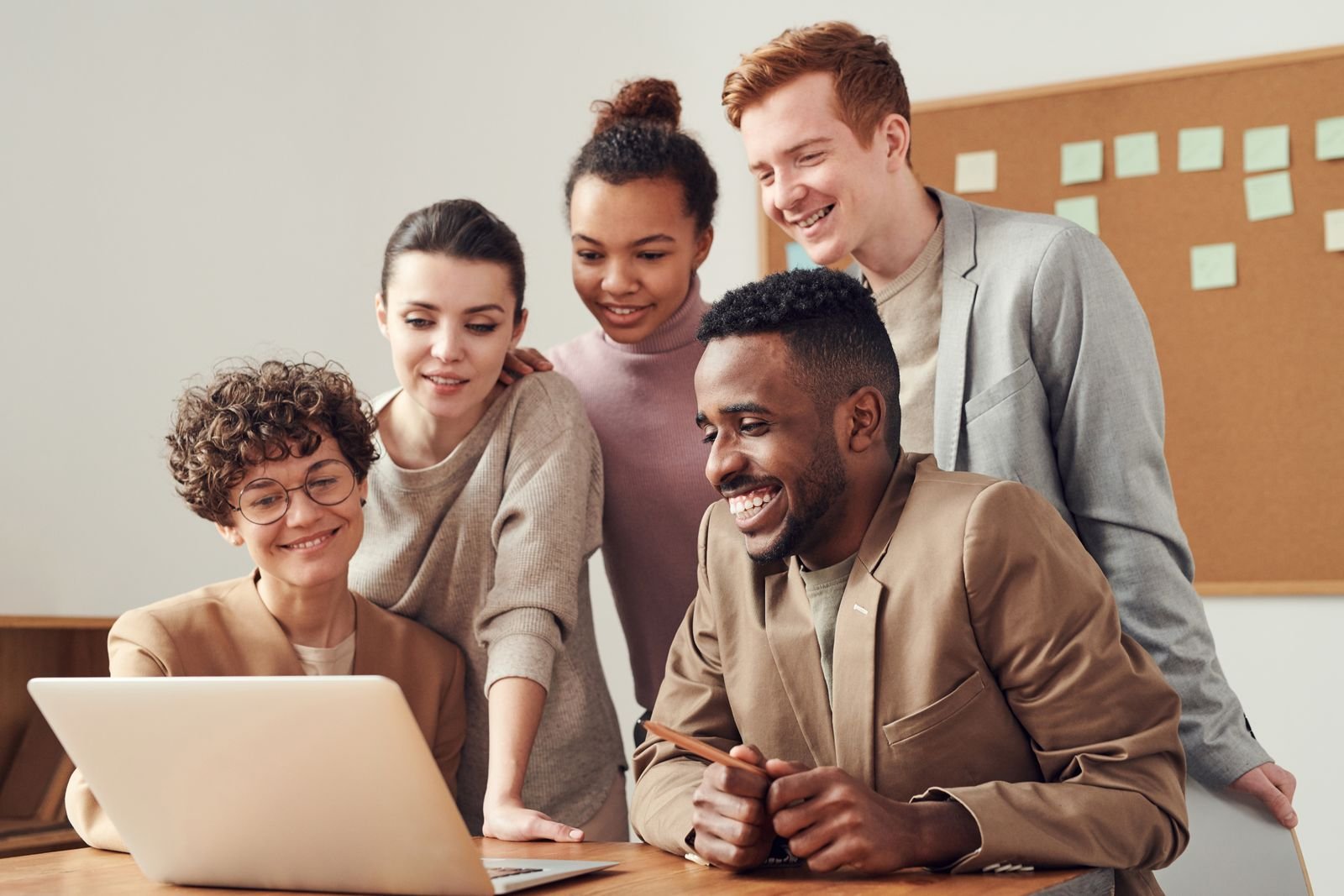 Agency team reviewing a website build together